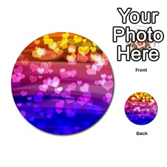 Lovely Hearts, Bokeh Multi-purpose Cards (round)  by ImpressiveMoments