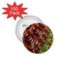 Special Fractal 31 Green,brown 1 75  Buttons (100 Pack)  by ImpressiveMoments