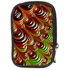 Special Fractal 31 Green,brown Compact Camera Cases