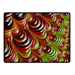 Special Fractal 31 Green,brown Fleece Blanket (small) by ImpressiveMoments