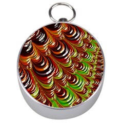 Special Fractal 31 Green,brown Silver Compasses by ImpressiveMoments