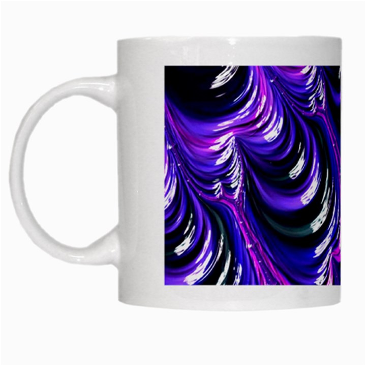 Special Fractal 31pink,purple White Mugs