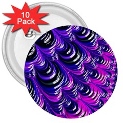 Special Fractal 31pink,purple 3  Buttons (10 Pack)  by ImpressiveMoments