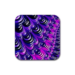 Special Fractal 31pink,purple Rubber Coaster (square)  by ImpressiveMoments