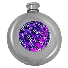 Special Fractal 31pink,purple Round Hip Flask (5 Oz) by ImpressiveMoments