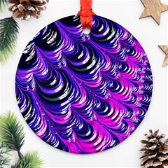 Special Fractal 31pink,purple Round Ornament (two Sides)  by ImpressiveMoments