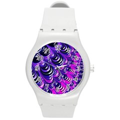 Special Fractal 31pink,purple Round Plastic Sport Watch (m) by ImpressiveMoments