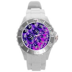 Special Fractal 31pink,purple Round Plastic Sport Watch (l) by ImpressiveMoments