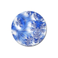 Special Fractal 17 Blue Magnet 3  (round) by ImpressiveMoments