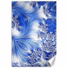 Special Fractal 17 Blue Canvas 12  X 18   by ImpressiveMoments