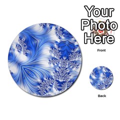 Special Fractal 17 Blue Multi-purpose Cards (round)  by ImpressiveMoments