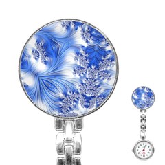 Special Fractal 17 Blue Stainless Steel Nurses Watches by ImpressiveMoments