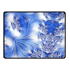 Special Fractal 17 Blue Double Sided Fleece Blanket (small)  by ImpressiveMoments