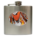 Special Fractal 24 Terra Hip Flask (6 oz) Front