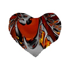 Special Fractal 24 Terra Standard 16  Premium Heart Shape Cushions by ImpressiveMoments