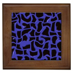 Purple Holes Framed Tile by LalyLauraFLM