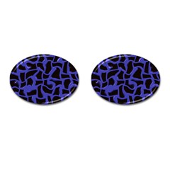 Purple Holes Cufflinks (oval) by LalyLauraFLM