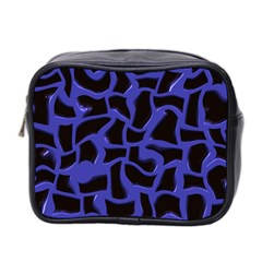 Purple Holes Mini Toiletries Bag (two Sides) by LalyLauraFLM