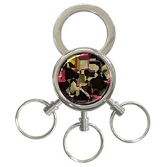 Techno Puzzle 3-ring Key Chain by LalyLauraFLM