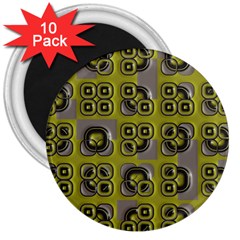 Plastic Shapes Pattern 3  Magnet (10 Pack) by LalyLauraFLM