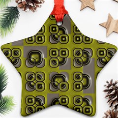 Plastic Shapes Pattern Star Ornament (two Sides) by LalyLauraFLM