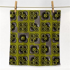 Plastic Shapes Pattern Face Towel by LalyLauraFLM