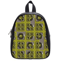 Plastic Shapes Pattern School Bag (small) by LalyLauraFLM