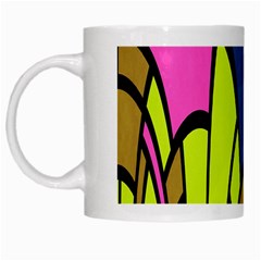 Distorted Symmetrical Shapes White Mug by LalyLauraFLM