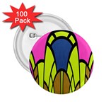 Distorted symmetrical shapes 2.25  Button (100 pack) Front