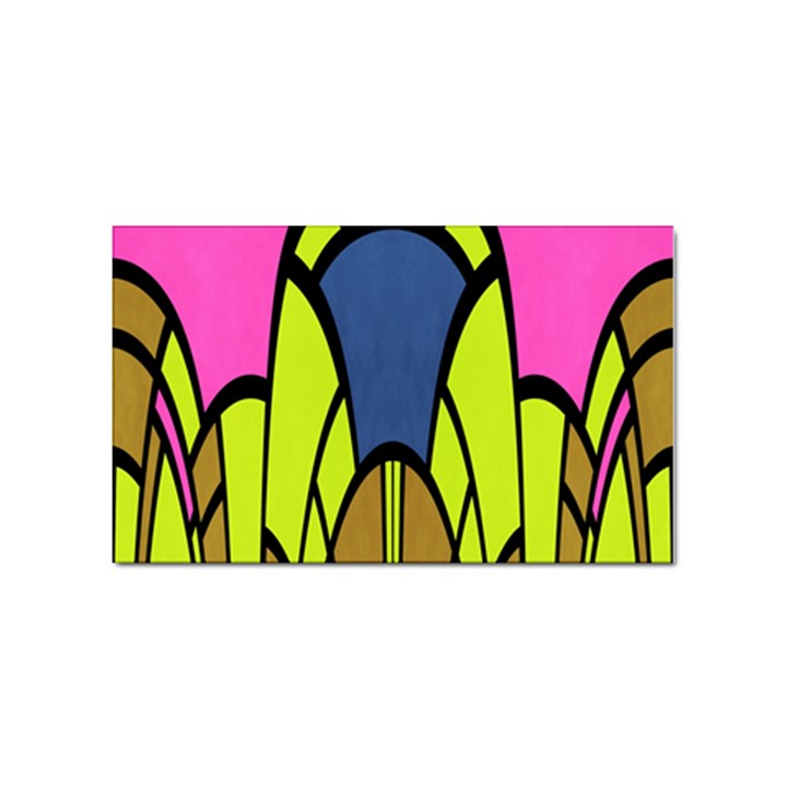 Distorted symmetrical shapes Sticker Rectangular (100 pack)