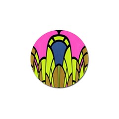 Distorted Symmetrical Shapes Golf Ball Marker (4 Pack) by LalyLauraFLM