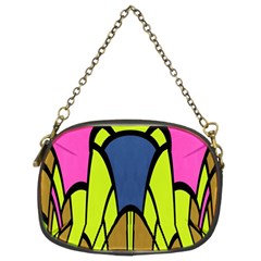 Distorted Symmetrical Shapes Chain Purse (two Sides) by LalyLauraFLM