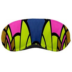 Distorted Symmetrical Shapes Sleeping Mask by LalyLauraFLM