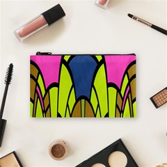 Distorted Symmetrical Shapes Cosmetic Bag (small) by LalyLauraFLM