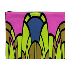 Distorted Symmetrical Shapes Cosmetic Bag (xl) by LalyLauraFLM