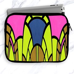 Distorted Symmetrical Shapes Apple Ipad 2/3/4 Zipper Case by LalyLauraFLM