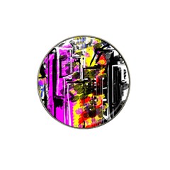 Abstract City View Hat Clip Ball Marker (4 Pack) by digitaldivadesigns