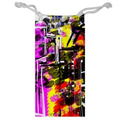 Abstract City View Jewelry Bags by digitaldivadesigns