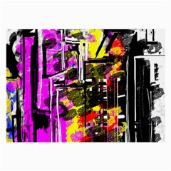 Abstract City View Large Glasses Cloth (2-side) by digitaldivadesigns