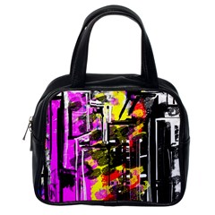 Abstract City View Classic Handbags (one Side) by digitaldivadesigns