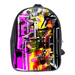 Abstract City View School Bags(large)  by digitaldivadesigns