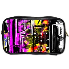 Abstract City View Toiletries Bags 2-side by digitaldivadesigns