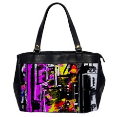 Abstract City View Office Handbags by digitaldivadesigns