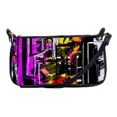 Abstract City View Shoulder Clutch Bags by digitaldivadesigns