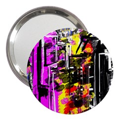 Abstract City View 3  Handbag Mirrors by digitaldivadesigns