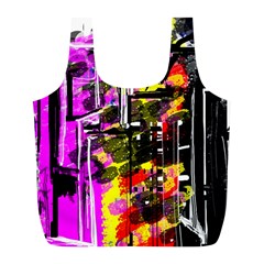 Abstract City View Full Print Recycle Bags (l)  by digitaldivadesigns