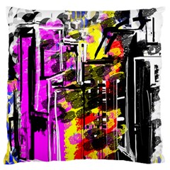 Abstract City View Standard Flano Cushion Cases (two Sides)  by digitaldivadesigns