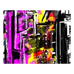 Abstract City View Double Sided Flano Blanket (large)  by digitaldivadesigns