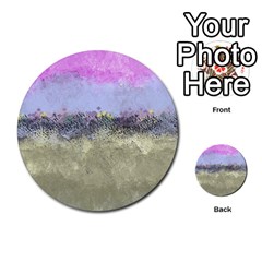 Abstract Garden In Pastel Colors Multi-purpose Cards (round)  by digitaldivadesigns