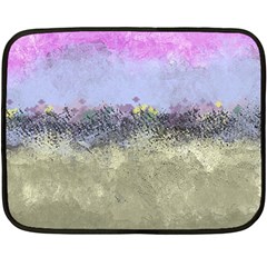 Abstract Garden In Pastel Colors Double Sided Fleece Blanket (mini)  by digitaldivadesigns